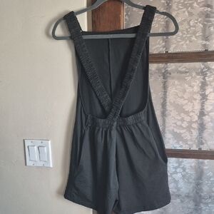 Womens Black Shorts Romper (S) New
